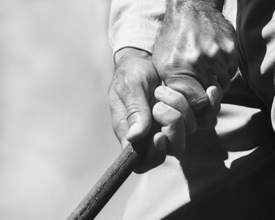 How Ben Hogan's grip originally looked when he hooked the ball